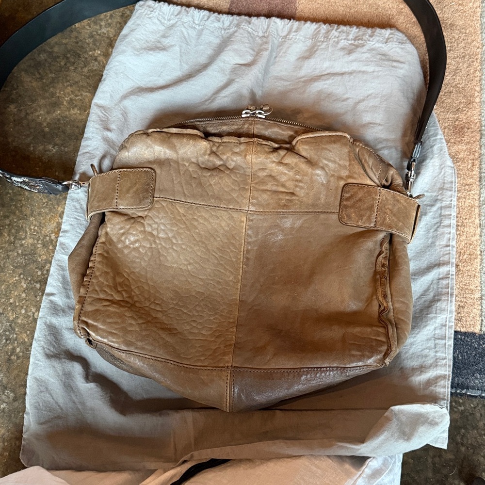 Vintage Lambskin rare Liebskind Berlin bag with purposeful distressed look. Boho - Picture 16 of 16